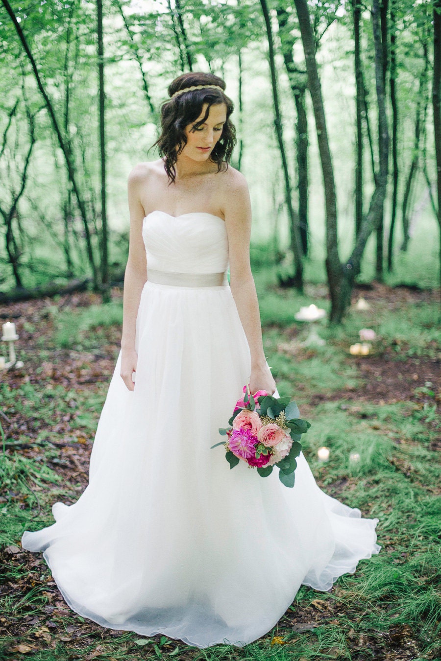 SAMPLE Ready to Ship Organza Ballgown Wedding Dress - Size 12