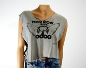 Vintage Morrow Bros Band 1970's Oklahoma Rock T Shirt Grey Grunge Women's Small
