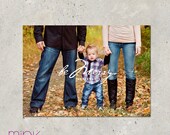 personalized christmas card - "Simply Merry"