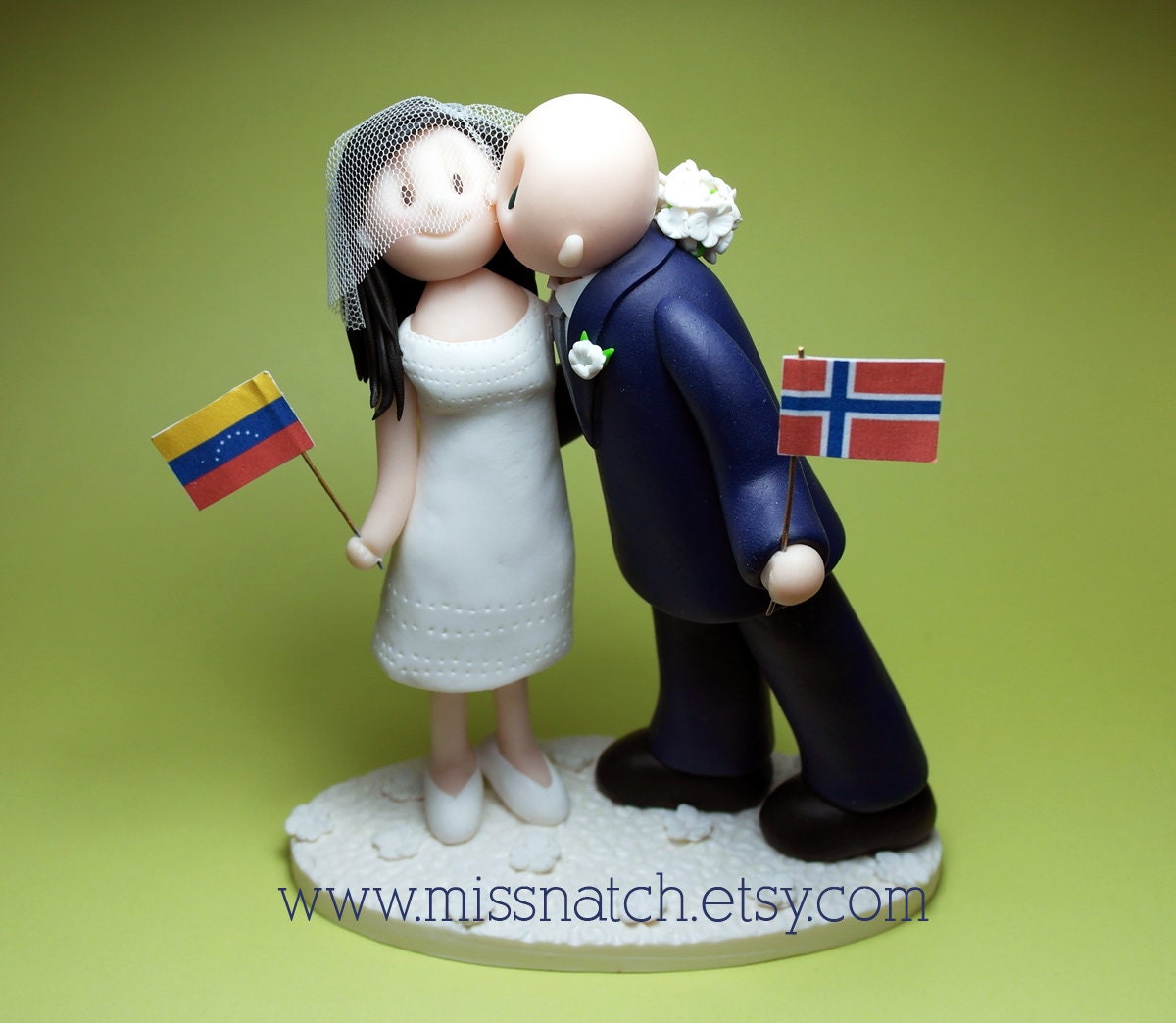 DEPOSIT - Two Become One Wedding Cake Topper Il_170x135
