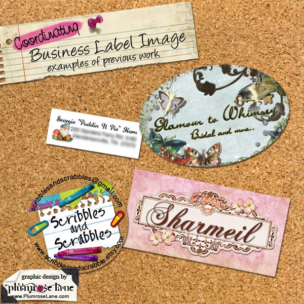Coordinating Product or Business Label Image