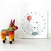 bear portrait no. 8 // spoiled cub // tiny original illustration on canvas