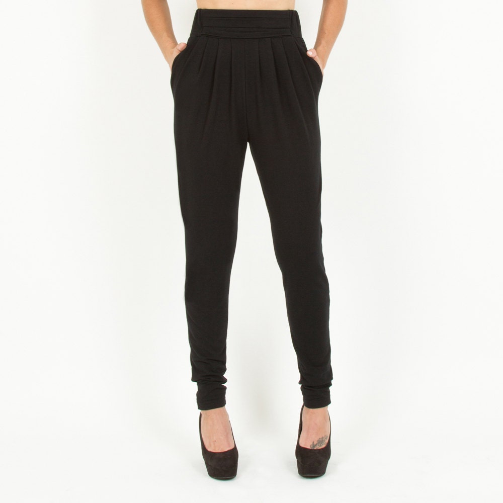 High Waisted Tuxedo Style Sweats