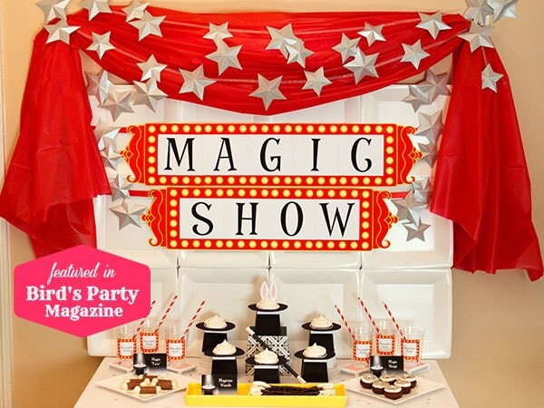 MAGIC TRICK Collection - Printable Party Décor Il_570xn