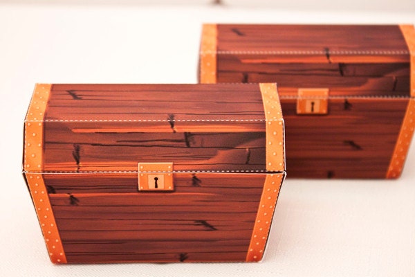 Treasure Chest  Favor Box - DIY Printable PDF