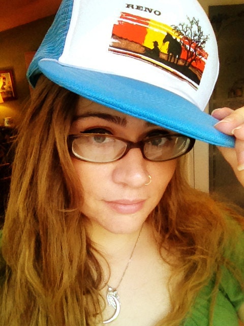 Vintage Reno Trucker Hat - Thrift Store Gore - White Elephant Gift Exchange