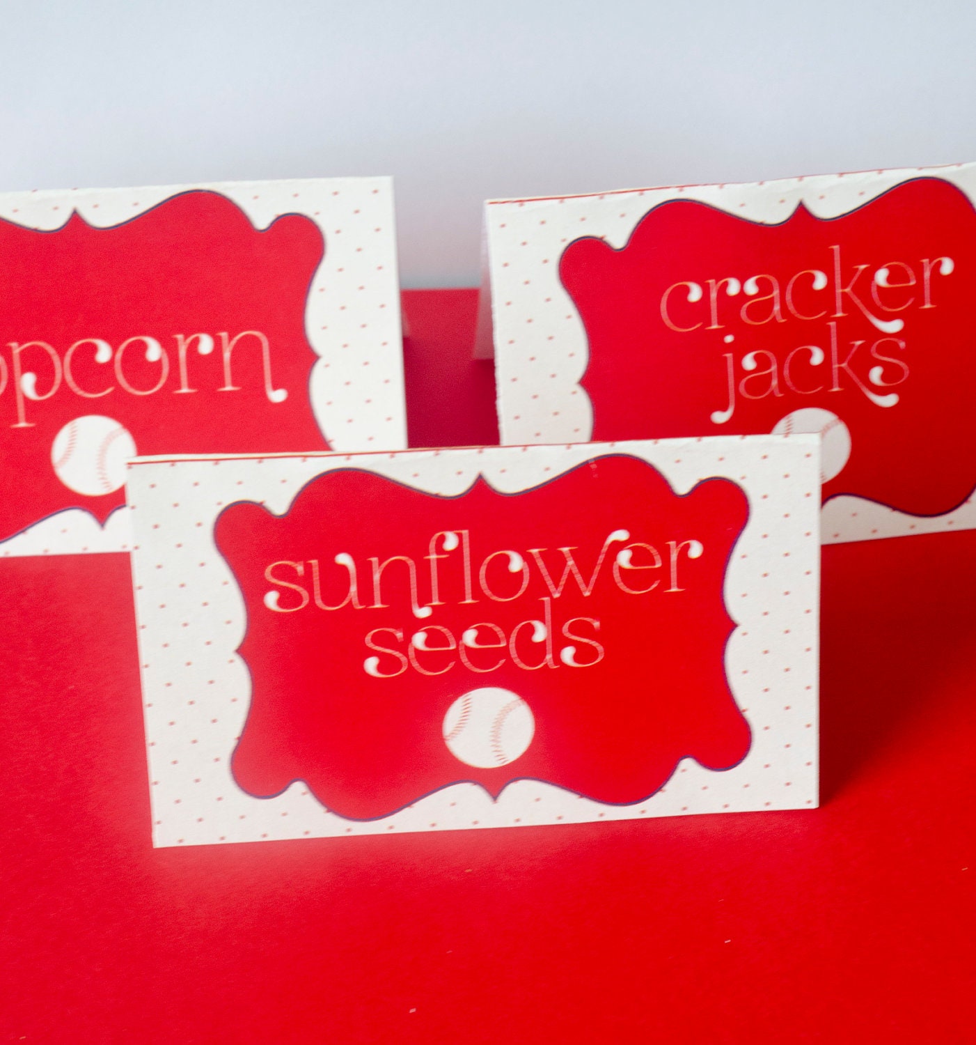 Baseball Party PRINTABLE Food Label Tent Cards by Love The Day Il_570xn