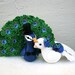 Peacock Love Keepsake Wedding Cake Topper