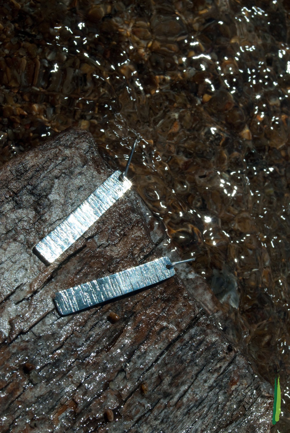 Large Sterling Silver Aspen Bark Earrings - part of the Aspen Collection