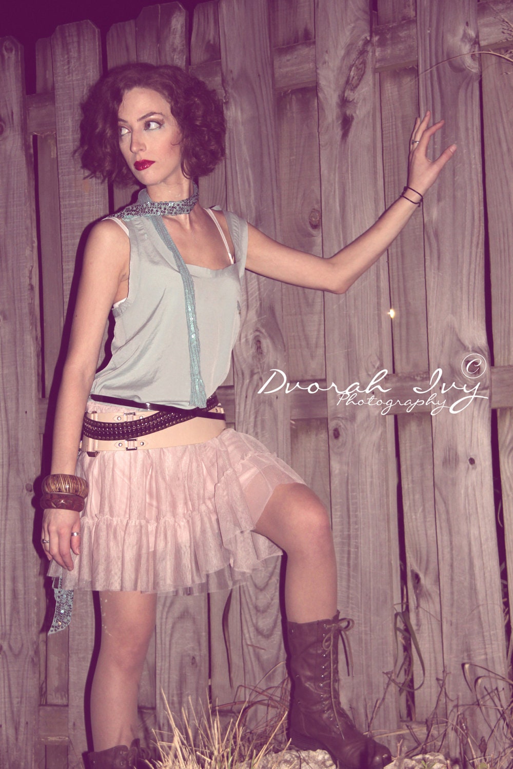 SALE - SMALL pale blush pink tulle mini skirt holiday spring cutesy