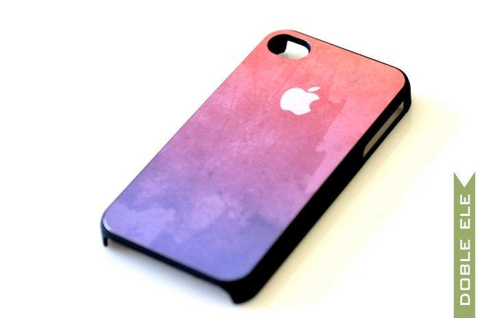 Abstract Watercolor iPhone Case - Pink Purple Texture