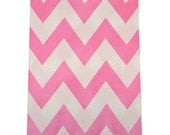 Chevron Pink Goodie Favor Treat Bags - Qty 12