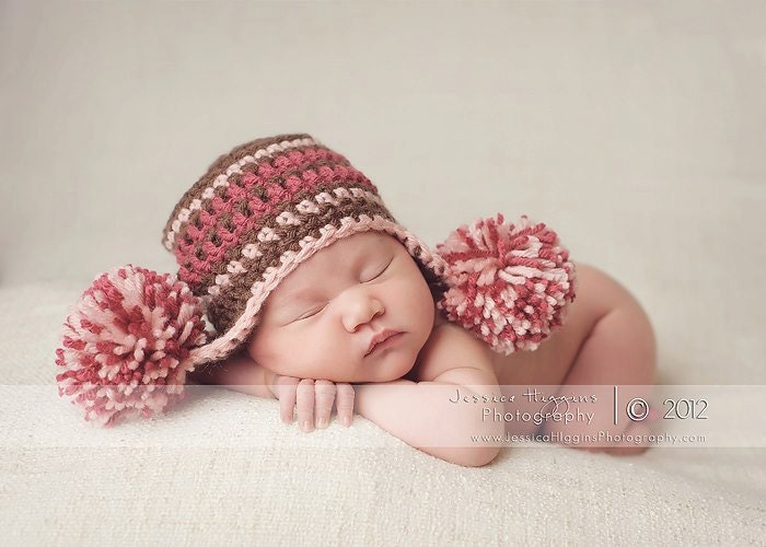 Baby Hat, Newborn Girl Hat, Elf Hat, Newborn Hats, Newborn Photo Props, Newborn Photography Prop, Baby Boy Hats