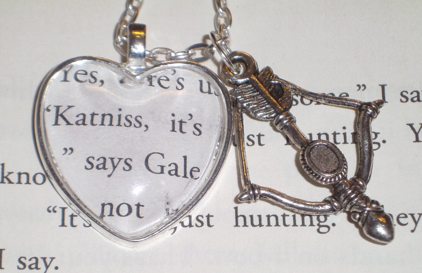 Hunger Games "Katniss and Gale" Heart Shaped Necklace