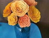 Handmade felt roses