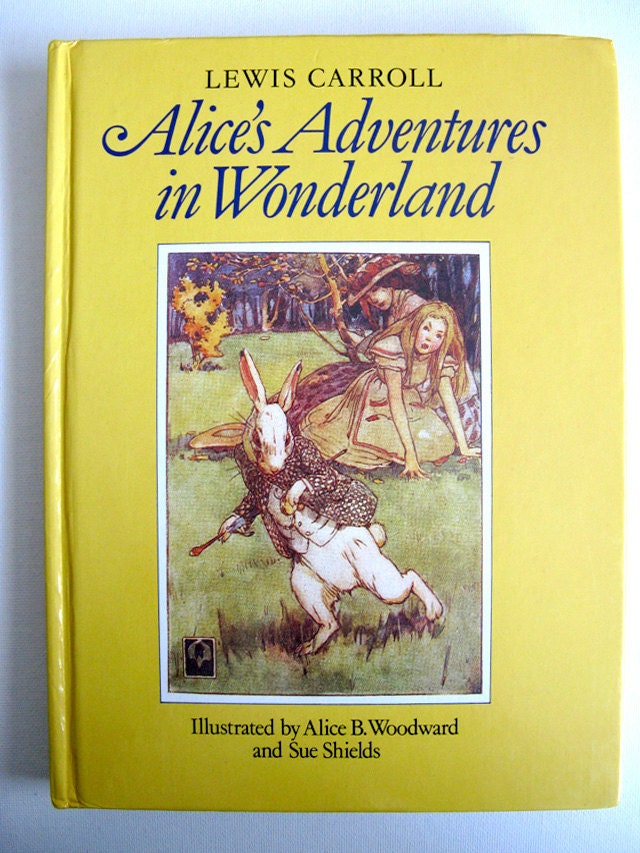 Alices Adventures in Wonderland 1985 1st Edition Vintage Childrens Hardcover Book
