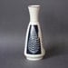 Vintage German DDR Porcelain Vase with Blue Leaf Pattern
