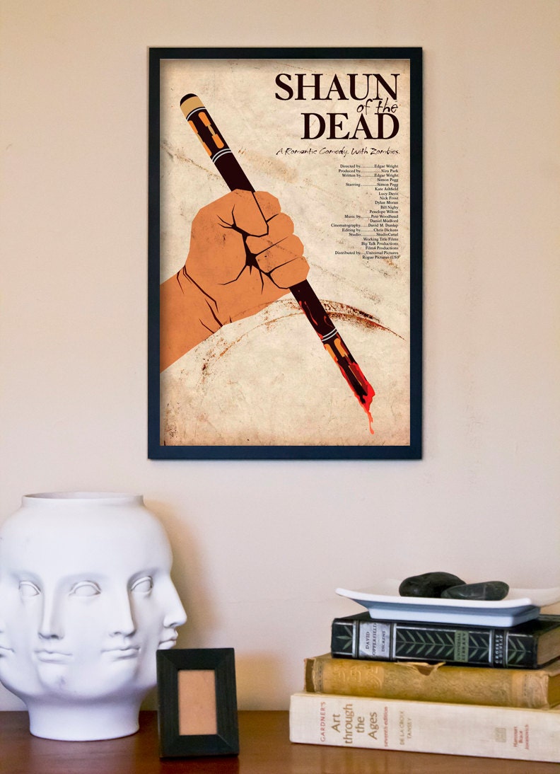 Shaun of the Dead: 11x17 Zombie Horror and Comedy Movie Poster