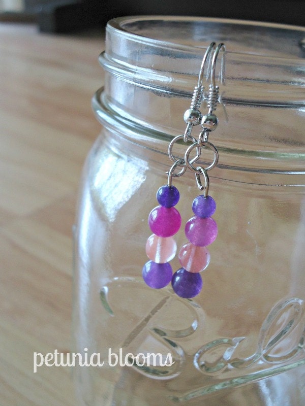 pretties for your ears // shades of purple & peach