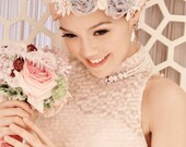 Masquerade Headpiece in Ballet Pink