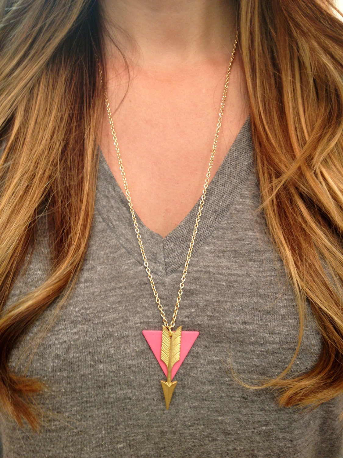 Arrow and Triangle Necklace