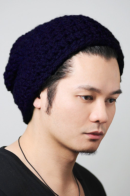 Winter Perfect Slouchy Hat (Navy)