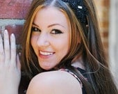 Black Beaded Headband Rhinestone Art Deco Headband for Women & Teens Fashion Accessories by Flower Couture
