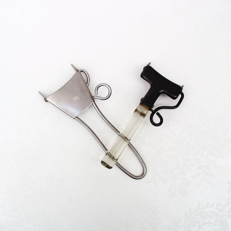 Pot Handle Holders Pot Grabber Industrial Chic Vintage Pyrex rustic Glass Handle