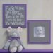 Purple Gray Girl Nursery Wall Decor - Set of 2 - Photo Frame and Sign - First we had each other, Then we had you, Now we have Everything