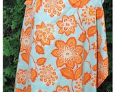 SALE Nursing Cover - Sea Citrus Print