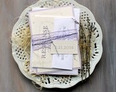 Purple Charmer - Rustic & Chic Lace Wedding Invitations, Baker Twine, Lilac - Purchase for a Sample