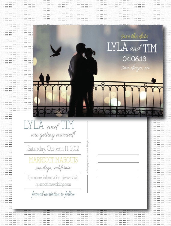 Photo Postcard Save the Date
