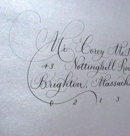 Adressing Envelopes Wedding Invitations Calligraphy