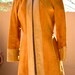 vtg 1960s DAN Di MODES Rich Butterscotch Lambskin Suede MOD Coat m-s