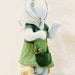 Rabbit "TILO", sculpture, art doll, original piece, handmade, recycled textiles, 60 cm. movable arms legs and clothing that can be removed