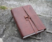 Large Leather Journal, Travel Journal, Art Journal, Leather Sketchbook, Watercolor book, "The Wanderer"