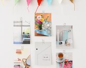 SALE: Happy postcard set /six art prints/