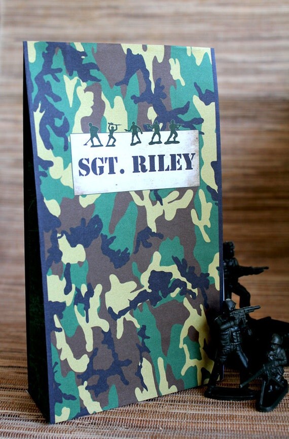 Army Men Loot Bag - DIY PRINTABLE FILE - Boys Birthday Party Il_570xn