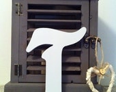 Handpainted Wooden Wall Letter - 'T' - Victorian - 8"