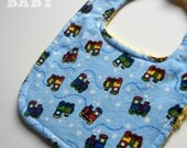 BABY BIB - Choo Choo Train Baby Bib - Shower Gift - Baby Shower