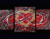Eternal Love Abstract Giclee Art Print of Original Painting 13x18 12x16 11x14 10x13 9x12 8x10 7x9 6x8 5x7 4x6 ACEO ATC 2.5x3.5 A0017