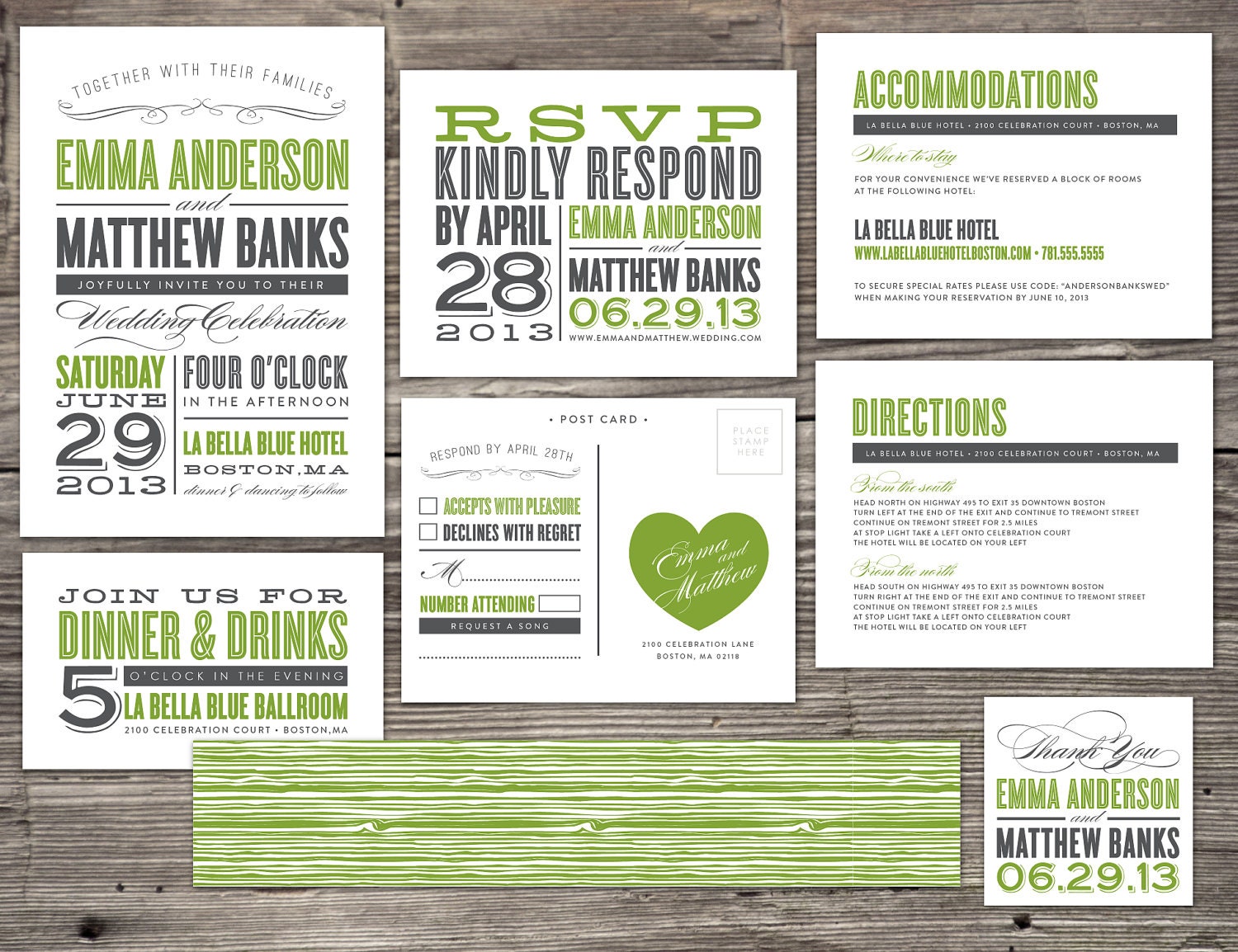 Printable Old Fashioned Wedding Set