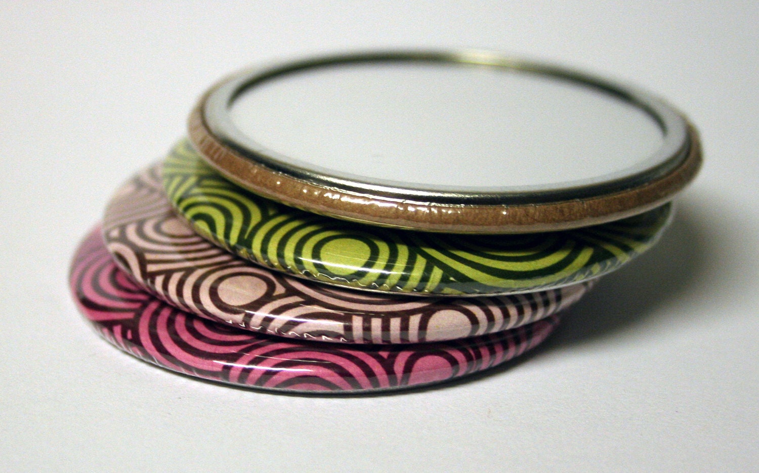 Personalized Pocket Mirros - FIVE Custom Mirrors