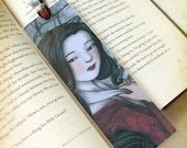 Laminated Bookmark of Original Fantasy Illustration with Embellishment