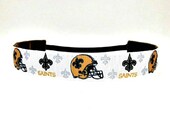 CLEARANCE SALE - Adjustable No Slip Sports Headband- NFL Football- New Orleans Saints