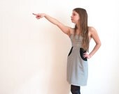 Sleeveless Summer Dress - Knee Length dress size xs - Handmade Women's Clothing