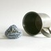Miniature Embroidery Art. Mountain Token. Annapurna I. Wool Felt Mountain Magnet. Made to Order.