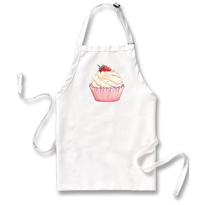 Hand Painted Cupcake Apron