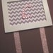 Letter Bow Holder Chevron Print