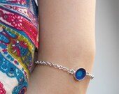 Silver plated bracelet combined with felt. Choose your favourite color combination.